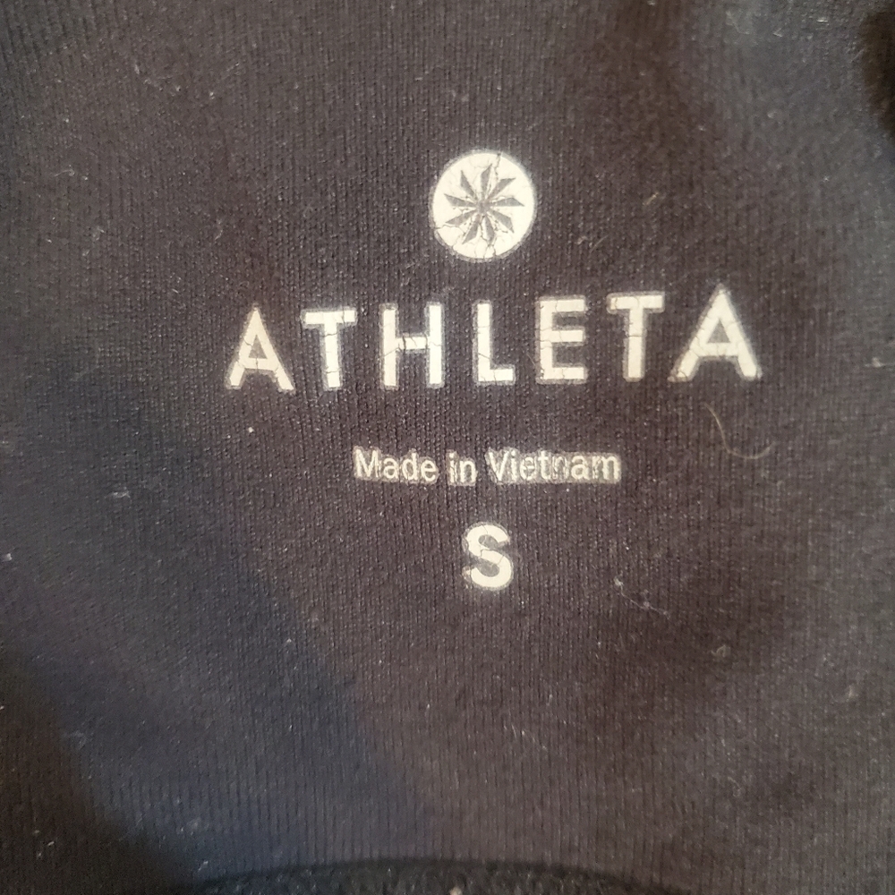 Athleta Women's Purple Black Crop Workout Leggings Size Small - Picture 6 of 7